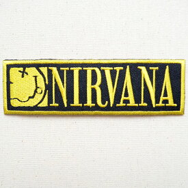 音楽ワッペン ニルヴァーナ/NIRVANA MTW-173 アイロン ブランド 通販 アップリケ ブレザー シャツ エンブレム アルファベット イニシャル ミリタリー 音楽