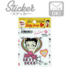 ステッカー 車 かっこいい ベティブープ Betty Boopかわいい バイク カスタム スマホ シール (ネオンハートw/パジー) BT-12