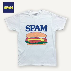 SPAM T-SHIRT BURGER ICON �n���o�[�K�[ �X�p�� T�V���c �A�����J�� �A���J�W �����Y ���S �J���p�j�[ �z���C�g ���� �ĕ�