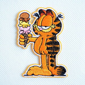 ワッペン ガーフィールド GARFIELD アイスクリーム GF-00010-3 ワッペン アイロン ブランド 通販 アップリケ ブレザー シャツ エンブレム アルファベット イニシャル ミリタリー カンパニー 名前