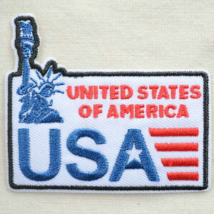 アメリカンワッペン USA リバティー LGW-179 アイロン アップリケ パッチ アルファベット エンブレム 名前 ミリタリー 車 ディズニー ワッペン