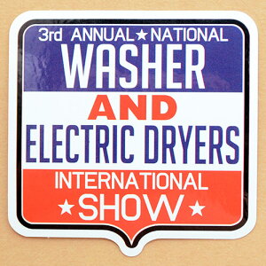�A�h�o�^�C�W���O�X�e�b�J�[(L) Washer & Electric Dryers �u���[/�z���C�g �V�[�� �A�����J�� �h���d�l #013