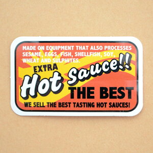 �A�h�o�^�C�W���O�X�e�b�J�[(S) Hot Sauce ���b�h/�u���b�N �����` �V�[�� �A�����J�� �h���d�l JE-S20