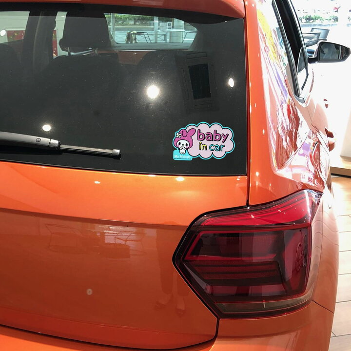 楽天市場 ステッカーベイビーインカー ワンピース カワイイ 車 カワイイ ブランド マイメロ Lcs 063 ピンク ワッペン通販 ワッペンストア