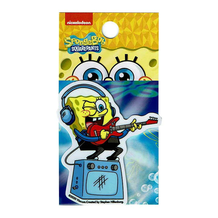 楽天市場 ステッカー シール 車 おしゃれ スポンジボブ ギター アウトドア 防水 アメリカ アニメ Spo018 ワッペン通販 ワッペンストア