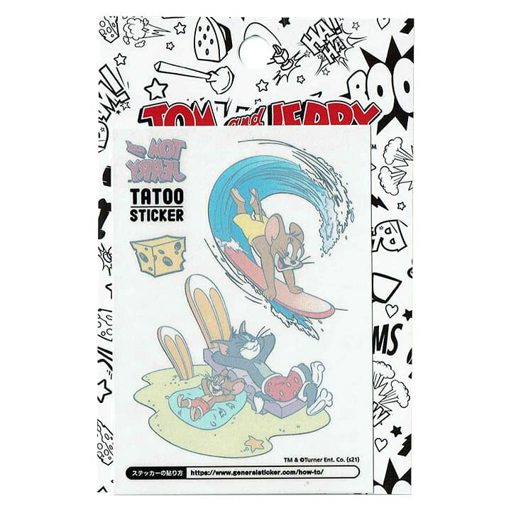 楽天市場 タトゥーステッカー カワイイ ボディシール かっこいい おしゃれ アニメトムとジェリー Tattoシール Tj 034 サーフィン Sss ワッペン通販 ワッペンストア