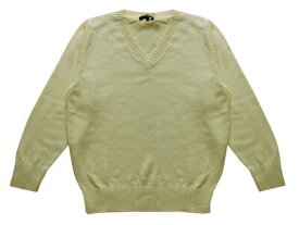 スクール セーター 制服 Vネック 無地 コットン ニット レディース 入学 通学 中学生 高校生 ホワイト ベージュ イエロー ピンク パープル グリーン グレー ネイビー ブラック ブルー