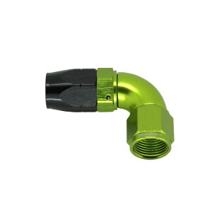 �y Number7 �zFITTING 90° SWIVEL CUTTER HOSE ENDS�iFULL FLOW�j�t�B�b�e�B���O 90°�J�b�^�[ �z�[�X�G���h �t���t���[�^�C�v (��]��)Green×Black