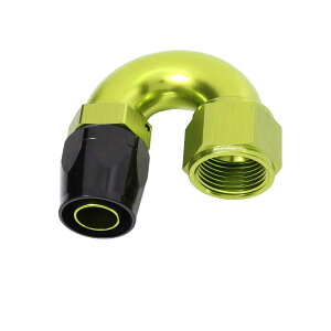 �y Number7 �zFITTING 180°SWIVEL CUTTER HOSE ENDS�iFULL FLOW�j �t�B�b�e�B���O 180° �X�C�x�� �J�b�^�[ �z�[�X�G���h �t���t���[�^�C�v (��]��) Green×Black