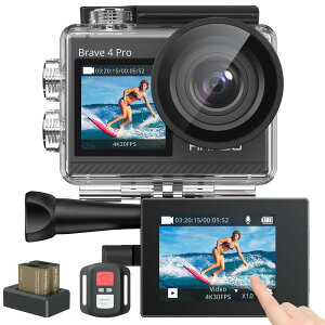 AKASO ANVJ 4K 20MP𑜓x ^b`pl fAJ[XN[ 40Mh J Ԃ␳ O}CNΉ WiFi HDMIo 5{Y[ Rt 1350mAhobe[2t 