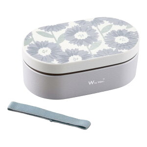 Wpc. Patterns ランチボックス ペールブロッサムグレー レディース おしゃれ 可愛い 女性 社会人 学生 お弁当箱 ランチ 1段 日本製 食洗器OK 電子レンジOK 北欧 レトロ レジャー W131-347-204