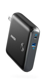 Anker PowerCore Fusion 10000 (9700mAh 20W PD モバイルバッテリー搭載USB充電器) 【コンセント一体型/折りたたみ式プラグ/USB Power Delivery対応/PSE技術基準適合 】 iPhone 16 / 15 iPad Air Android その他 各種機器対応 (ブラック)