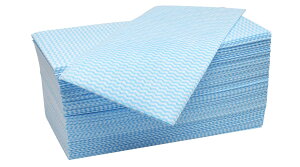 ストリックスデザイン カウンタークロス 抗菌 厚手 大判 100枚 ブルー 丈夫で破れにくい 油汚れをしっかりと拭き取る 使い捨て ダスター 台拭き ふきん SA-173