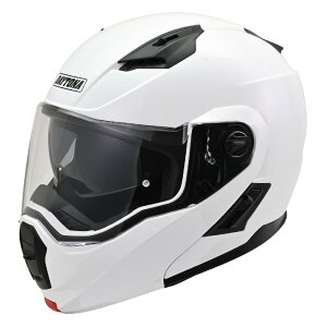 デイトナ(Daytona) バイク用 ヘルメット システム SG規格 ABS+PC フリップアップ ピンロックシート付属 インナーバイザー / スピーカーホール 装備 DN-004LT ホワイト XLサイズ(61-62cm) 46540