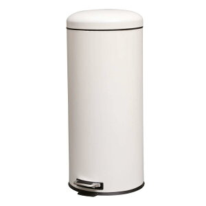 アイリスプラザ ペダル式 ゴミ箱 丸型 ピュアホワイト 30L AFB-C30PWH