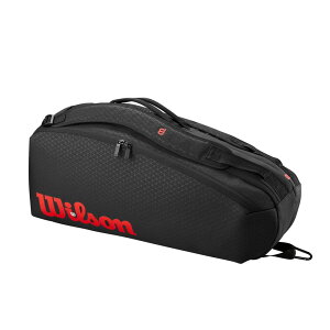 [EC\] ejX PbgobO CLASH V3 6PK RACQUET BAG BLACK/Infrared