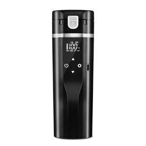 Simble 車載ポット 電気ケトル 車用ポット 480ML 熱湯 車用電気ケトル 12V 24V兼用 湯沸かし器 旅行暖房マグカップ 魔法瓶 LCD温度表示 車中泊 自動車 トラック お茶 ミニ 小型 携帯便利 旅行 日本