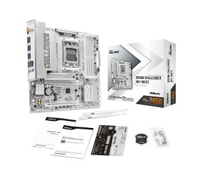 ASRock B850M Challenger WiFi White Micro-ATX�}�U�[�{�[�h MB6994