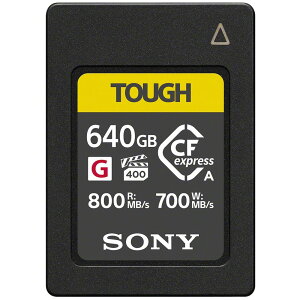 �\�j�[ �y����E�A�ʂɁz CFexpress Type A�������[�J�[�h CEA-G640T TOUGH 640GB(ILCE-1/FX6/FX3/FX30/ILCE-7SM3/ILCE-7M4�Ή�)