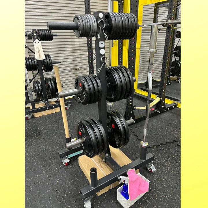 楽天市場】業務用プレートラック キャスター付き : 筋トレ倶楽部LBGYM 