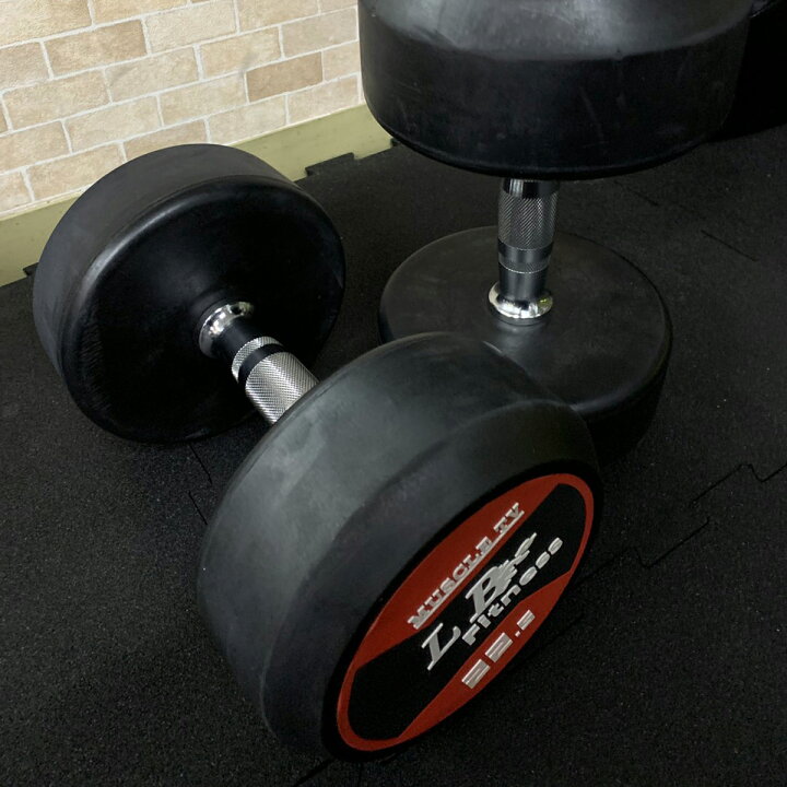 楽天市場】ラバー ダンベル 22.5kg × 2個 セット バーベル メンズ 
