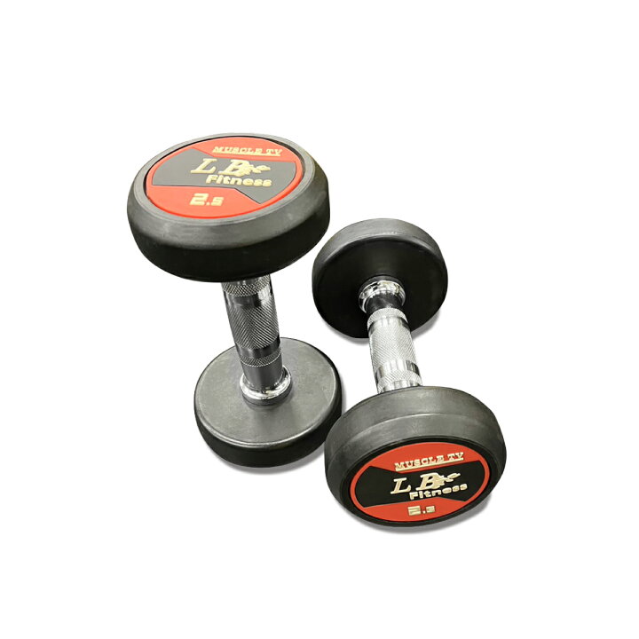 楽天市場】ラバーダンベル2.5kg / 5kg / 7.5kg / 10kg 各2個 SET 