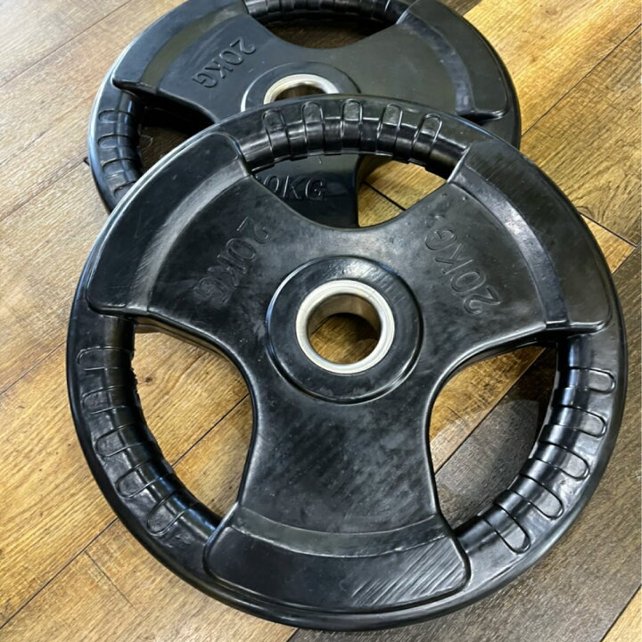 楽天市場】Φ 50mm ラバープレート 20kg 2枚 計40kg SET セット 筋トレ 
