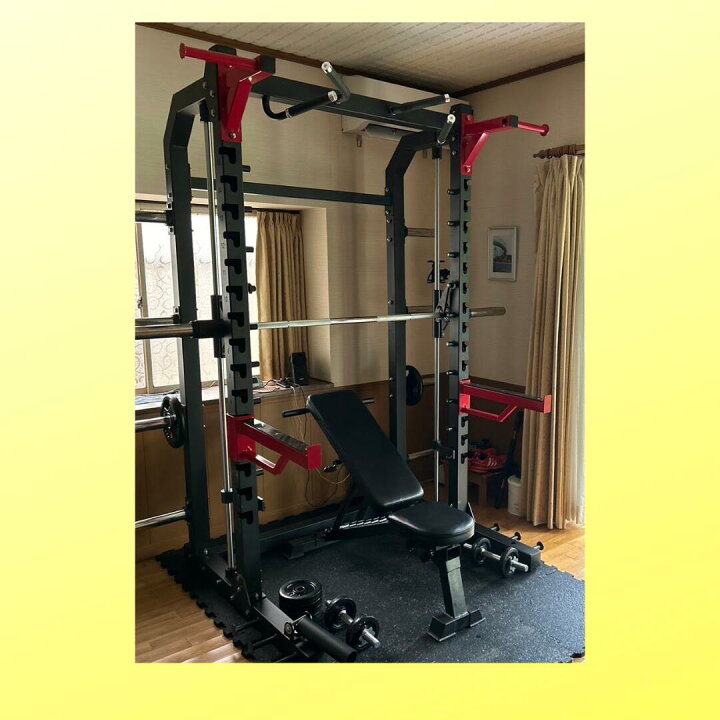 楽天市場】[ 頑強 ・ 業務用 ] スミスマシーン & ハーフラック 筋トレ 