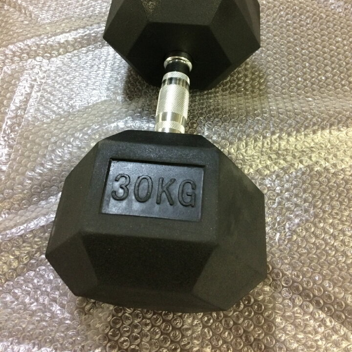 楽天市場】ラバー ヘックス ダンベル 30kg × 2個 セット バーベル  