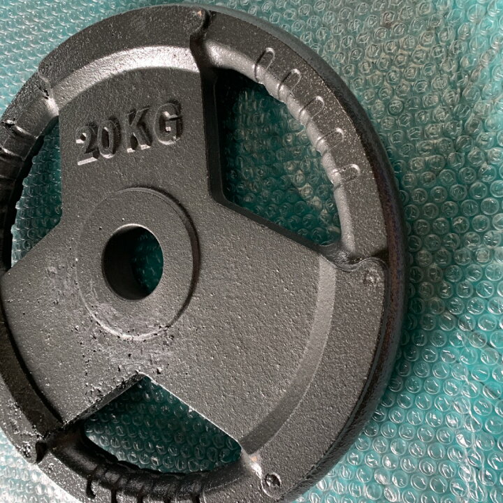 楽天市場】Φ 50mm 3グリップ アイアンプレート 20kg × 2枚 セット 筋 