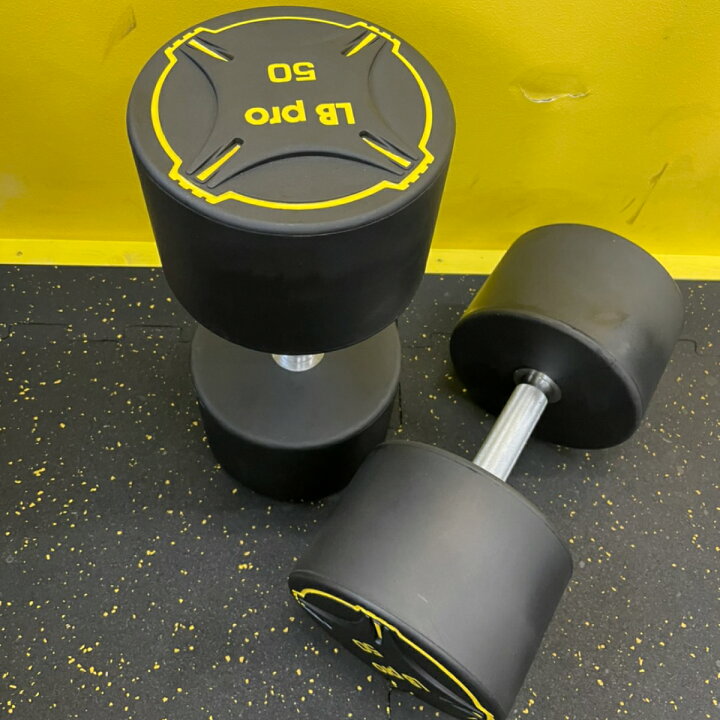 楽天市場】TPU ダンベル 50kg × 2個 セット バーベル メンズ 