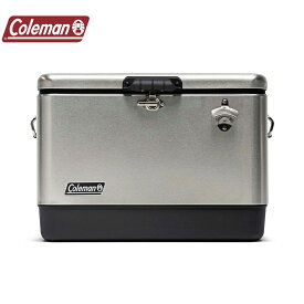 コールマン（Coleman） クーラーボックス 保冷 51L キャンプ レジャー 54QT ステンレススチールベルトRクーラー 2159596