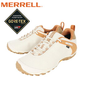 メレル（MERRELL）（メンズ、レディース）トレッキングシューズ ローカット 登山靴 カメレオン 8 ストーム ゴアテックス 500377 UNBLEACHED アイボリー