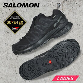 サロモン（SALOMON）（レディース）トレッキングシューズ ローカット 登山靴 XA PRO 3D V9 GORE-TEX L47270800 ブラック