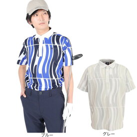 クランク（CLUNK）（メンズ） ゴルフウェア 氷撃総柄PT 半袖ポロシャツ CL5MTG21 .