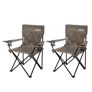 コールマン(Coleman) リゾートチェア 2脚セット 2190856 アウトドアチェア 折りたたみ カップホルダー付き