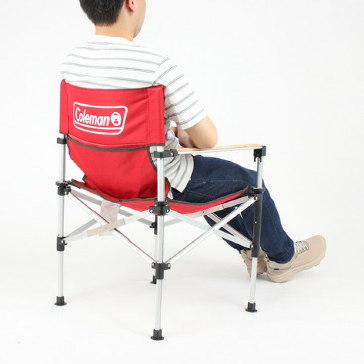 手渡し限定☆コールマン☆ツーウェイキャプテンチェア赤☆新品未使用 