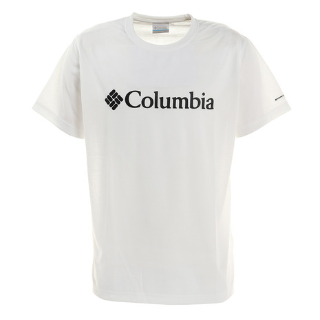 【選び方自由！2点以上で5％OFFクーポン☆9/11迄】コロンビア（Columbia） 半袖Tシャツ レッドヒルビュート ショートスリーブT PM0174 100 白 ホワイト ロゴT シンプル （メンズ）