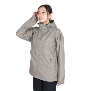 ザ・ノース・フェイス(THE NORTH FACE)(レディース)20洗3級撥水 軽量 防風 アウター コンパクトジャケット NPW72230 CR グレー 収納袋付 マウンテンパーカ