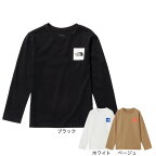 ノースフェイス（THE NORTH FACE）（キッズ）ジュニア ロングスリーブスモールスクエアロゴTシャツ J32357 ロゴT UVカット