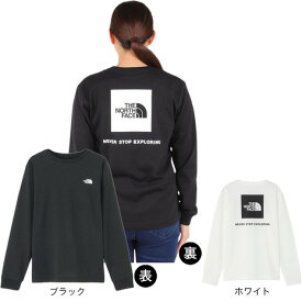 ノースフェイス（THE NORTH FACE）（レディース）長袖Tシャツ ロンT ロングスリーブバックスクエアロゴティー NTW32442