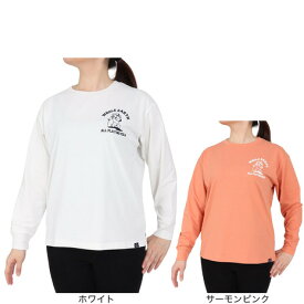【最大10倍ポイントバックキャンペーン・要エントリー 1/24 20:00 - 1/25 23:59】ホールアース（Whole Earth）（レディース）ロンT G プリント長袖Tシャツ bear WE2SDZ36