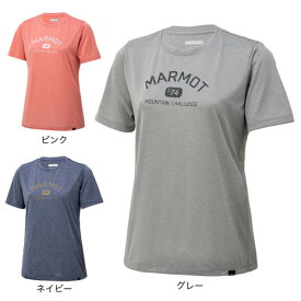 マーモット（Marmot）（レディース） 半袖Tシャツ 74マーモットハーフスリーブティー TOWRJA55 UVカット プリント トップス カジュアル スポーツ