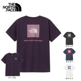 【ポイント最大10倍キャンペーン・要エントリー 9/19 20:00 - 9/20 23:59】ザ・ノース・フェイス（THE NORTH FACE）（レディース）半袖Tシャツ ショートスリーブ バンダナスクエアロゴティー NTW32446