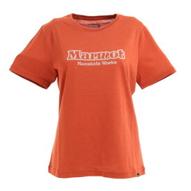 マーモット（Marmot）（レディース）半袖Tシャツ レトロロゴハーフスリーブクルー TOWQJA57 PCT レッド