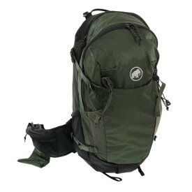 【15%OFFクーポン対象 6/11迄】マムート（MAMMUT）（メンズ、レディース）バックパック リュック リチウム25 2530-03452-40155 グリーン×ブラック 25L レインカバー付