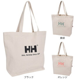 【10%OFFクーポン対象 6/11迄】ヘリーハンセン（HELLY HANSEN）（メンズ、レディース）トートバッグ オーガニックコットンロゴトート L HY92320