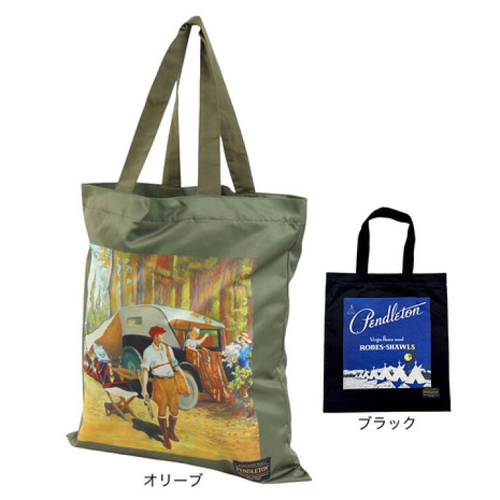 ペンドルトン（PENDLETON）（メンズ、レディース、キッズ）トートバッグ フリース ショッパーバッグ PDT-000-243011 OLIVE