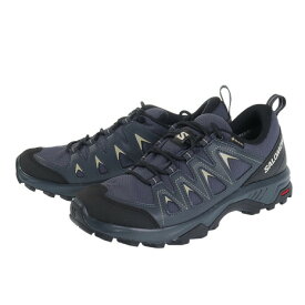 【10%OFFクーポン対象 6/11迄】サロモン（SALOMON）（レディース）ゴアテックス トレッキングシューズ ローカット 登山靴 X BRAZE W INDIA エックス ブレイズ L47180800 グレー