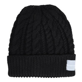 ロジャーエーガー（ROGEREGGER）（メンズ、レディース）ニット帽 トレッキング 登山 ケーブル カフワッチ RE25FST5700024 BLK